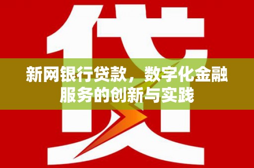 长安新网银行贷款，数字化金融服务的创新与实践