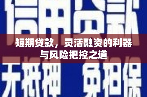 城中短期贷款，灵活融资的利器与风险把控之道