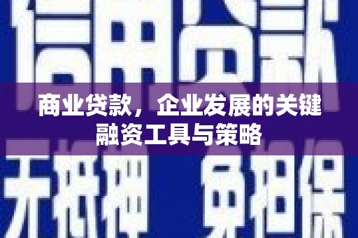临安商业贷款，企业发展的关键融资工具与策略