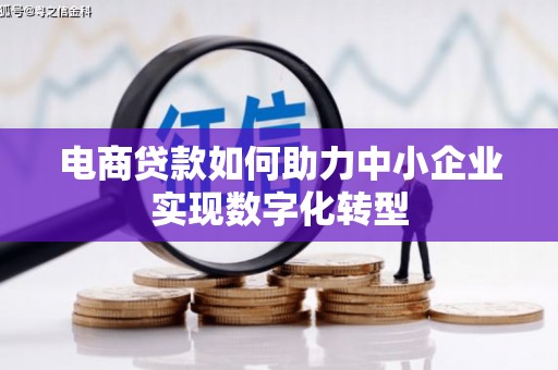 学甲电商贷款如何助力中小企业实现数字化转型