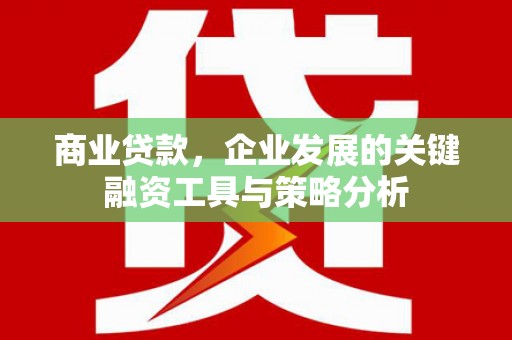 光泽商业贷款，企业发展的关键融资工具与策略分析