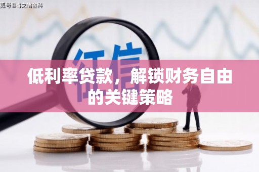 下营低利率贷款，解锁财务自由的关键策略
