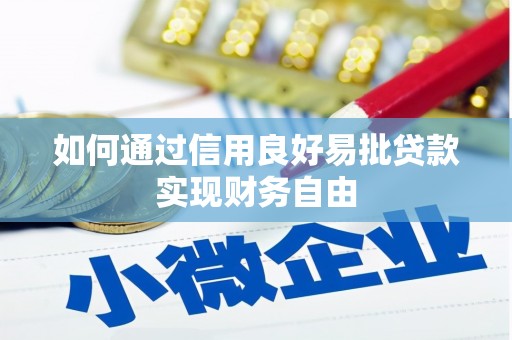 雾台如何通过信用良好易批贷款实现财务自由