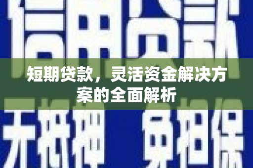 秀林短期贷款，灵活资金解决方案的全面解析