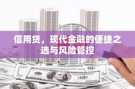 嵊州信用贷，现代金融的便捷之选与风险管控