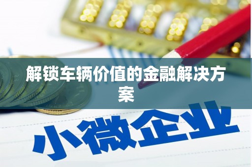 澎湖解锁车辆价值的金融解决方案