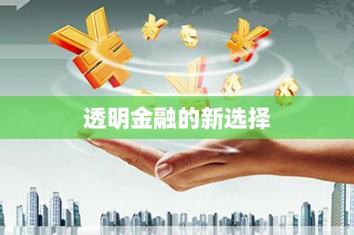 竹东透明金融的新选择