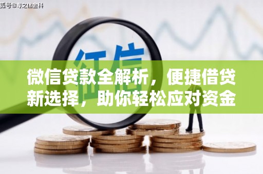 湟中微信贷款全解析，便捷借贷新选择，助你轻松应对资金需求
